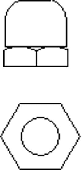 R6f4 Dome Hex Nut 40 [pn:r6f4]