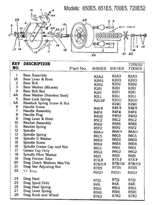 650, 651, 700, 720e5 Schematic